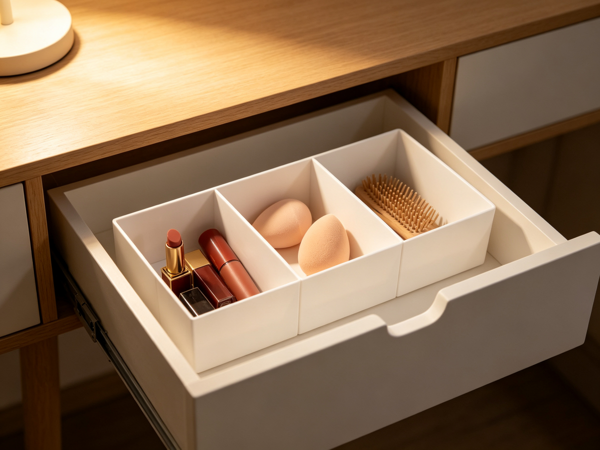 ✨ Space-Saving | Premium Plastic Drawer Organization | Smart Multi-Compartment Storage