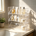 💎 Makeup Storage | Clear Acrylic | Vanity | For Her | Sleek Organizer