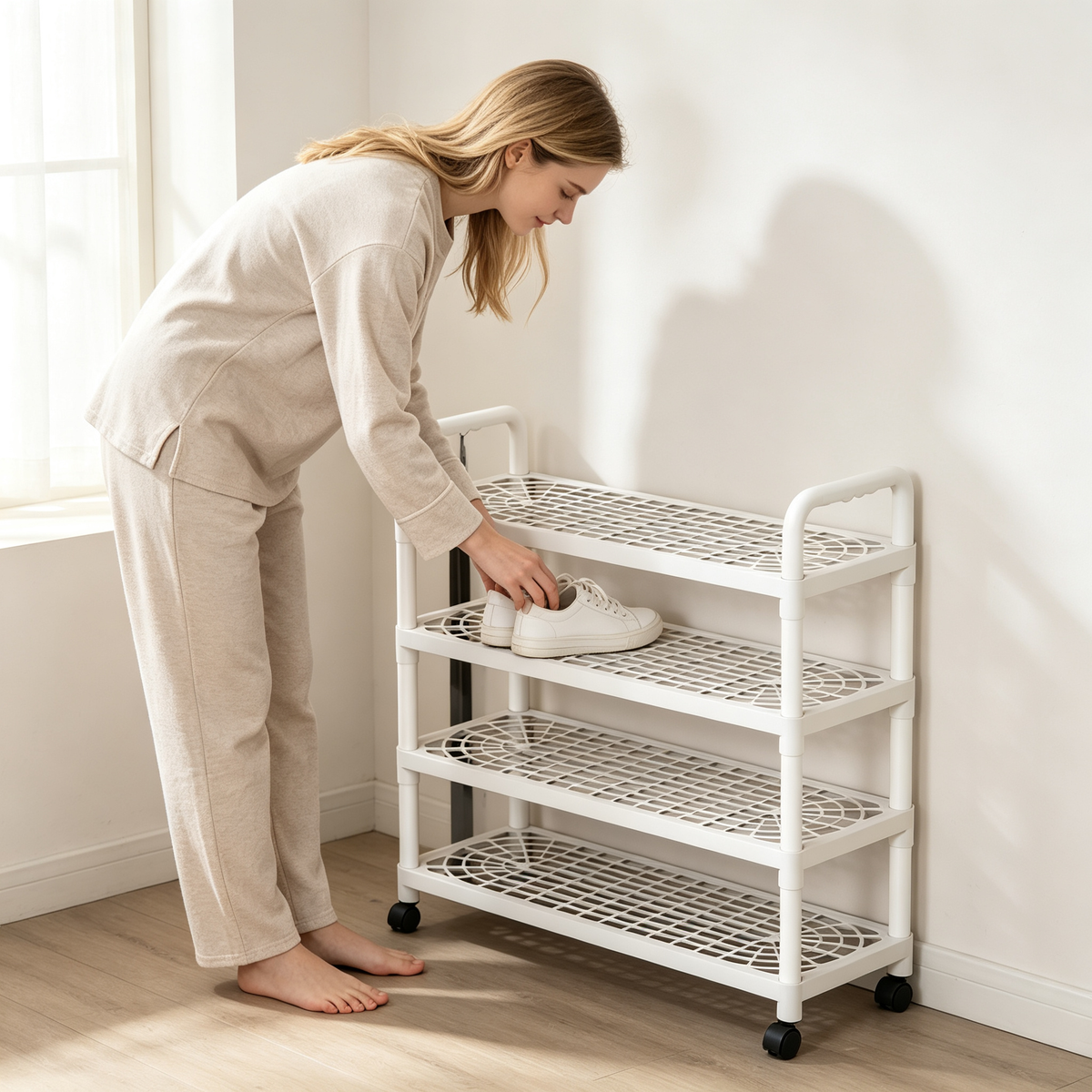 👟 Shoe Rack | Durable Plastic | Entryway | For Families | Clean Tiered Storage