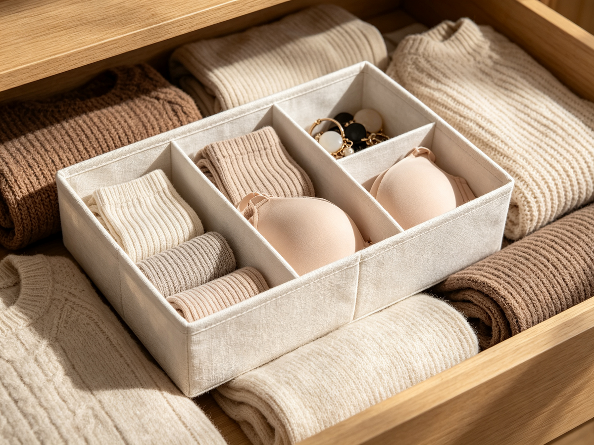 ✨ Space-Saving | Premium Plastic Drawer Organization | Smart Multi-Compartment Storage