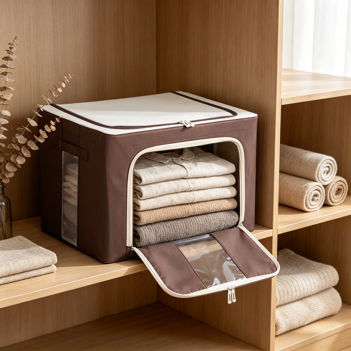 📦 Storage Essential | Durable Fabric Organizer | Closet & Home Use | Practical Gift Choice | Foldable Space Saver