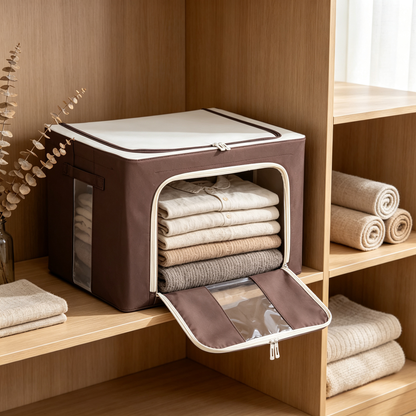 📦 Storage Essential | Durable Fabric Organizer | Closet & Home Use | Practical Gift Choice | Foldable Space Saver