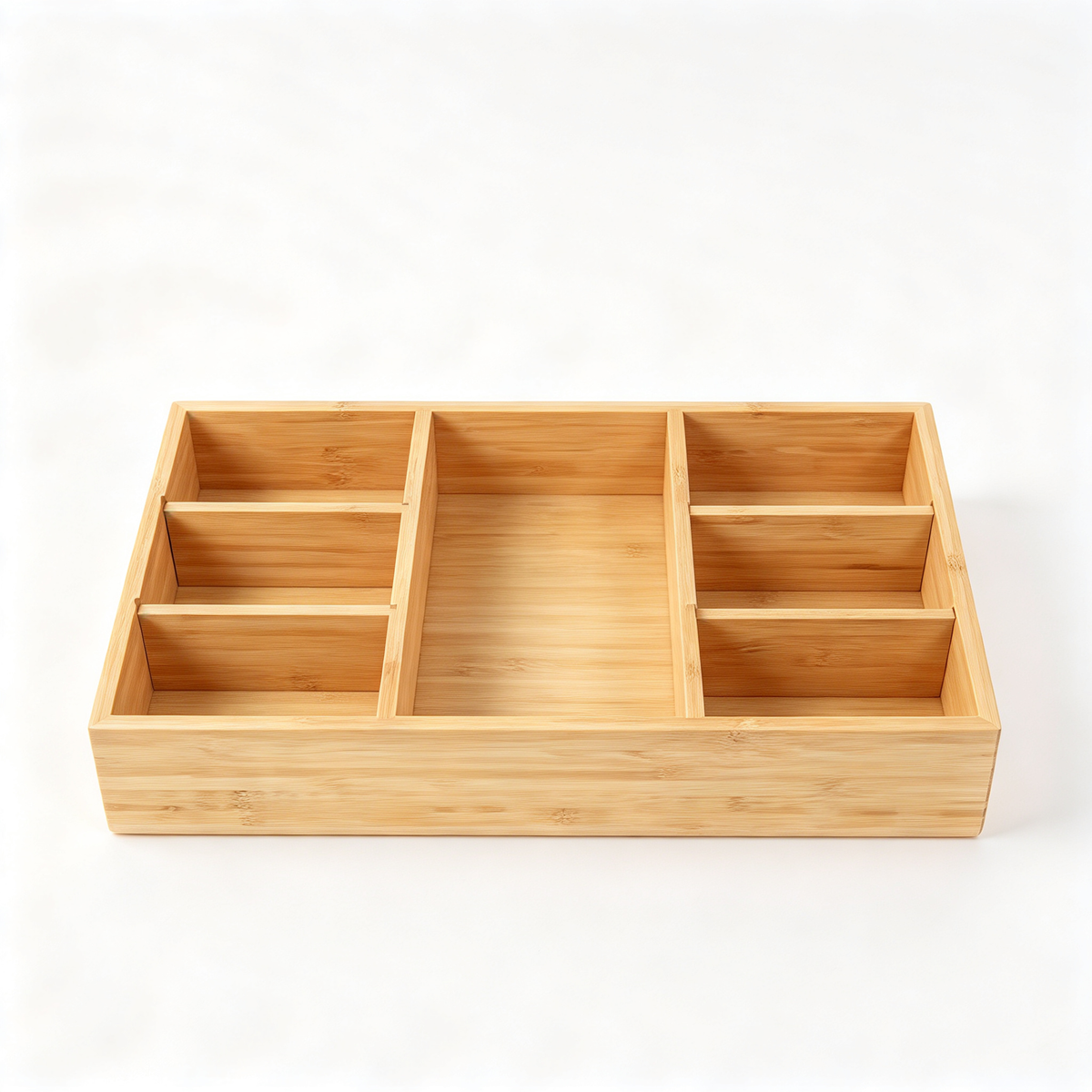 🗄️ Organization Essential | Natural Bamboo Organizer | Drawer & Vanity Use | Practical Gift Choice