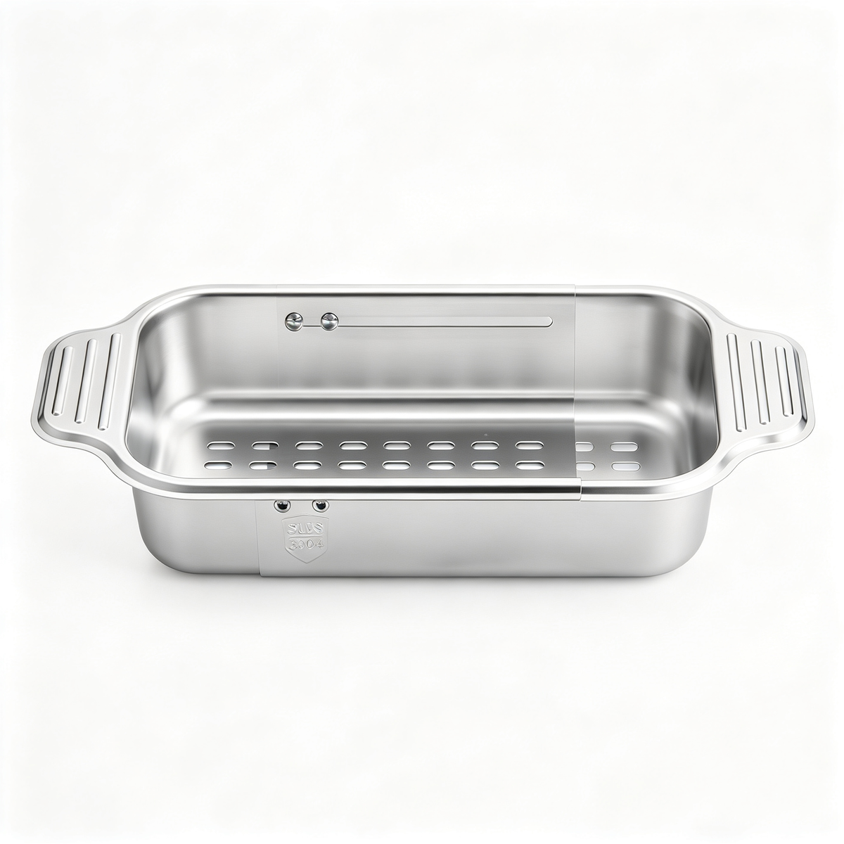 🍽️ Kitchen Essential | Stainless Steel Design | Sink & Counter Use | Adjustable Drain Basket