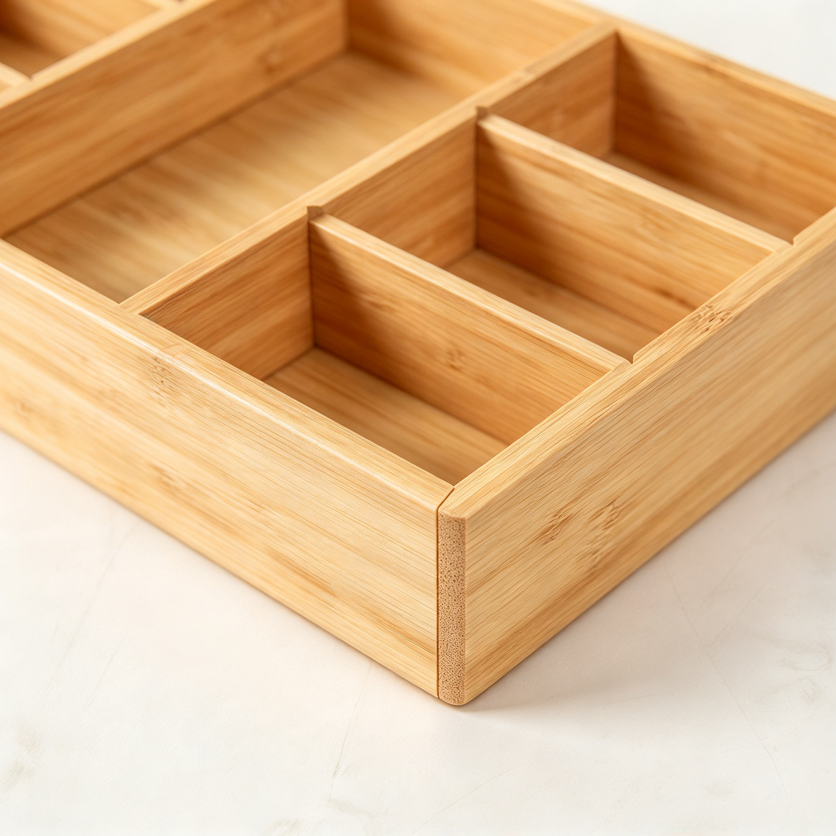 🗄️ Organization Essential | Natural Bamboo Organizer | Drawer & Vanity Use | Practical Gift Choice