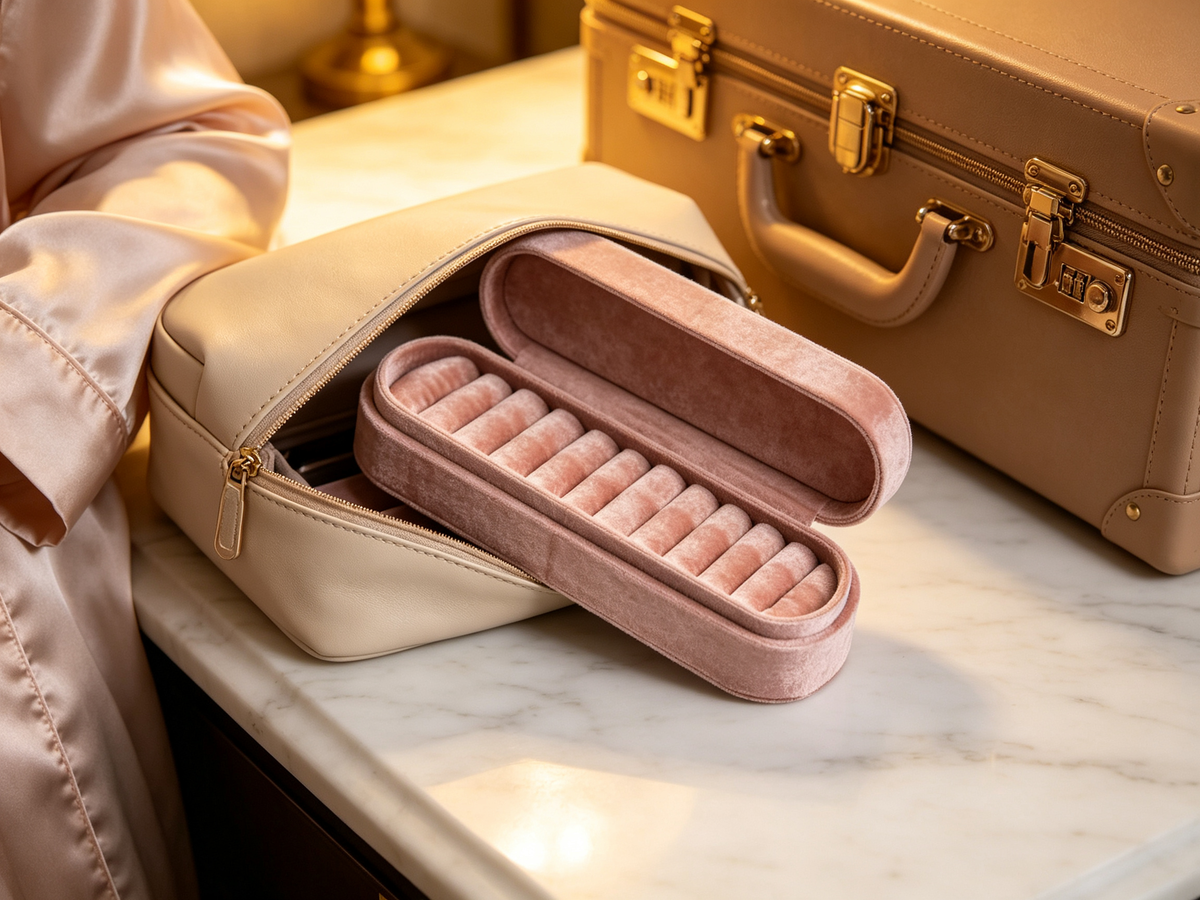 💍 Luxury Essential | Soft Velvet Interior | Jewelry Vanity Storage | Romantic Gift Choice | Elegant Ring Display