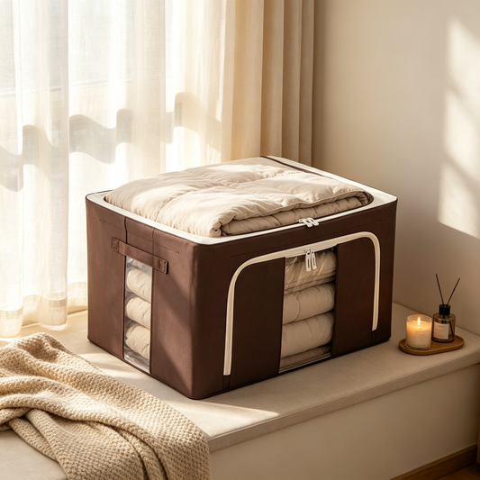 📦 Storage Essential | Durable Fabric Organizer | Closet & Home Use | Practical Gift Choice | Foldable Space Saver